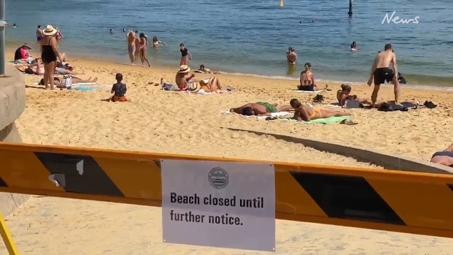People still ignoring beach closures at Bondi