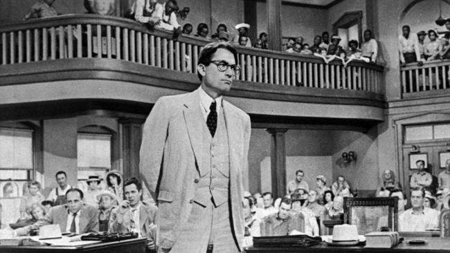 Gregory Peck in the classic film adaptation of To Kill a Mockingbird. Picture: AP