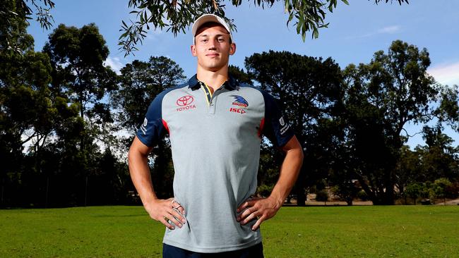 Adelaide’s Tom Doedee says he’s ready to make his AFL debut. Picture: Dylan Coker