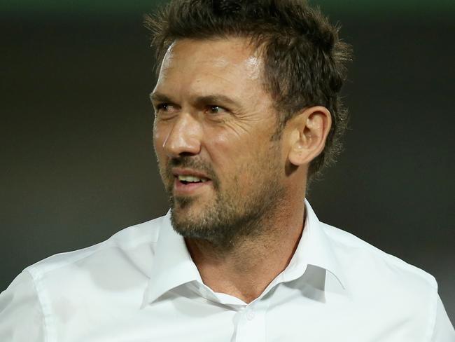 GOSFORD, AUSTRALIA - DECEMBER 31: Tony Popovic coach of Perth Glory reacts to the win during the round 12 A-League match between the Central Coast Mariners and the Perth Wildcats at Central Coast Stadium on December 31, 2019 in Gosford, Australia. (Photo by Ashley Feder/Getty Images)