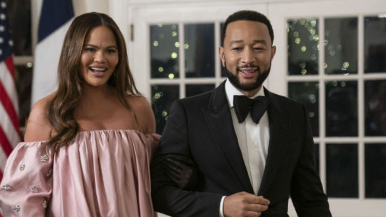 Chrissy Teigen and John Legend have welcomed their fourth child. Image: Getty.