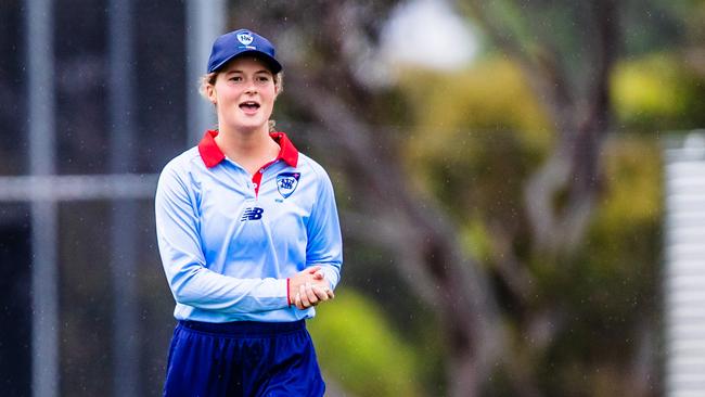 Emily Powell has an excellent day for NSW Metro. Picture: Linda Higginson / Cricket Australia