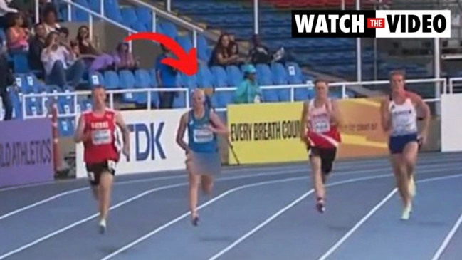 Runner is furious after his dreams are crushed by his own penis