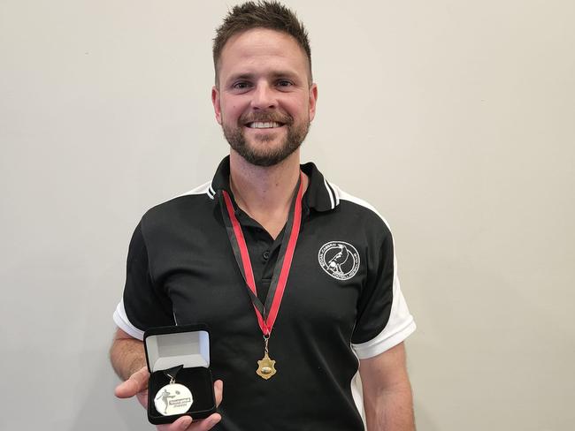 Cam Thompson of Sedan-Cambrai was the winner of this season's RIFL best and fairest. Picture: Sedan-Cambrai Football Club