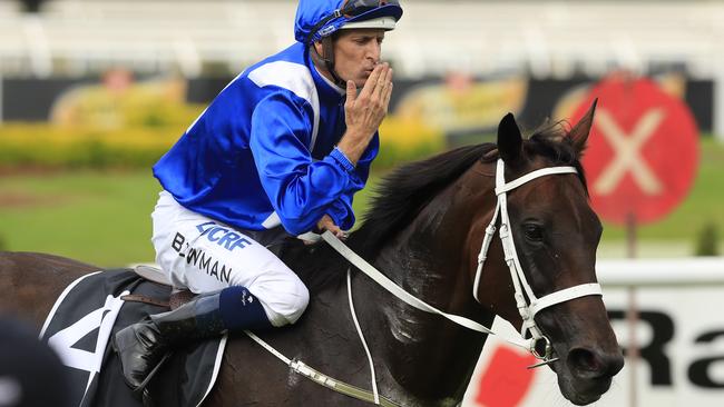 Hugh Bowman is proud of the role he played in Winx’s career. Picture: Getty Images