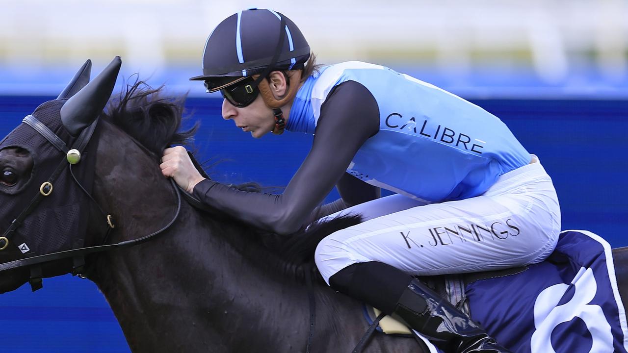 Koby Jennings rides the Nathan Doyle-trained Dalaalaat. Picture: Getty Images