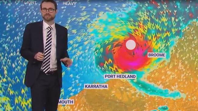 He warned the cyclone would bring high rainfall and gusty winds. Picture: Sky News