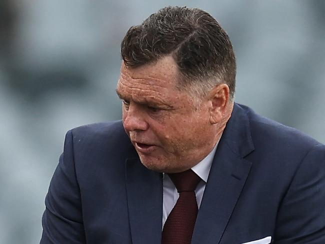 GOSFORD, AUSTRALIA - JANUARY 07: Adelaide United Coach Carl Veart reacts during the round 11 A-League Men's match between Central Coast Mariners and Adelaide United at Central Coast Stadium, on January 07, 2023, in Gosford, Australia. (Photo by Scott Gardiner/Getty Images)