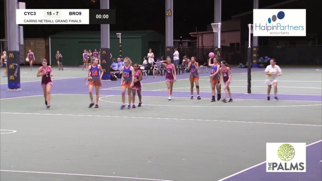 Replay: Cairns Netball grand finals - Cyclones 3 v Brothers Leprechauns 9 (Under 14’s, Div A)