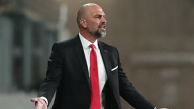 Wanderers coach Markus Babbel on Friday night. Picture: Getty Images