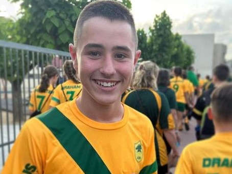 Blake Potter in his Australian threads. Picture: Blake Potter Instagram