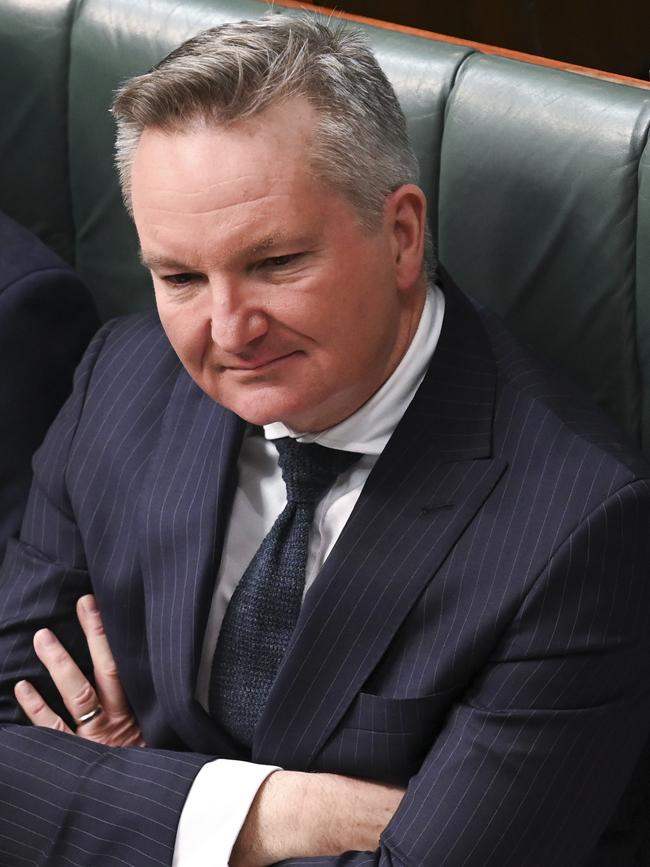 Energy Minister Chris Bowen says renewables are already providing 40 per cent of energy to the grid and nuclear will wreck that. Picture: NewsWire / Martin Ollman