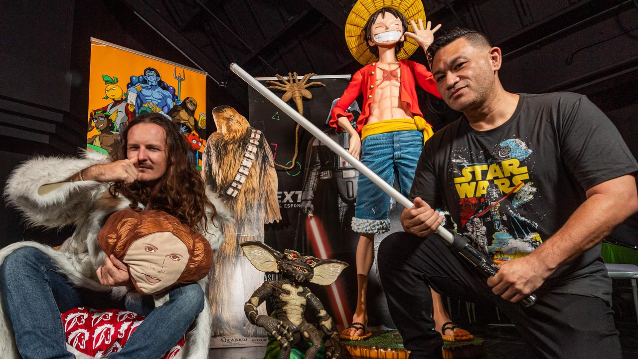 Geek Culture Collective’s Dylan Bennett and master of ceremonies Shalom Kaa have both been instrumental in the organisation of the TROPiCON convention. Picture: Pema Tamang Pakhrin