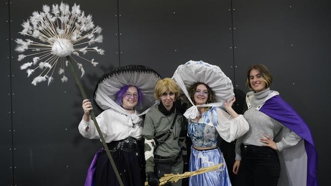 OZ Comic-Con Gallery. OZ comic at Melbourne Exhibition and Convention Centre. Izzy Athey, Joanna Tosti-Guerra, Anastasia Konstantinou and Alannah Vidic-Wirth. Picture: Valeriu Campan