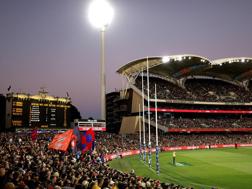 Gather Round kicked off in Adelaide on Thursday night. Picture: Phil Hillyard