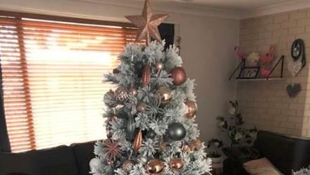 The $59 snowy aspen tree from Target … this is what all the fuss is about. Picture: Target Mums Australia Facebook