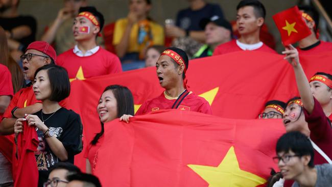 Vietnam fans were out in force in Newcastle but they will take a backseat for the home tie.