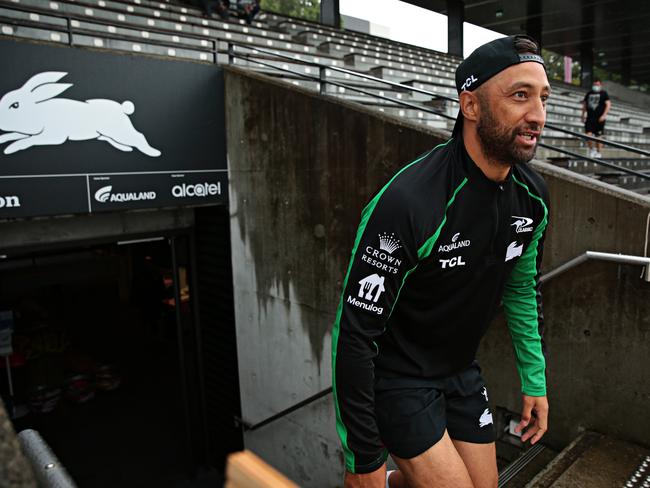 New signing Benji Marshall training with South Sydney at Redfern Oval on the 29th of January. Picture: Adam Yip