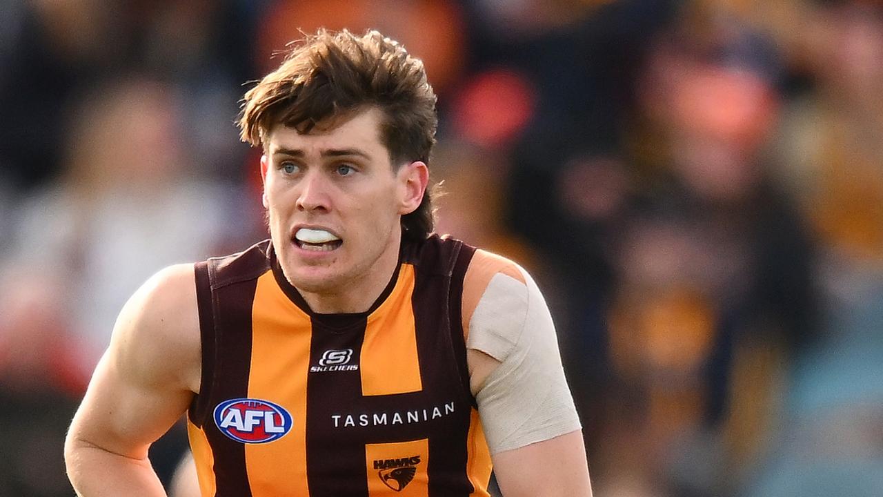 Hawthorn star Will Day is set to face Richmond on Sunday despite tiring in games in the past fortnight. Picture: Morgan Hancock / Getty Images