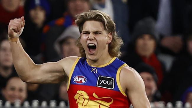 Brisbane rising star Will Ashcroft will play his first game in 11 months when he returns from an ACL injury this weekend. Picture: Darrian Traynor / Getty Images