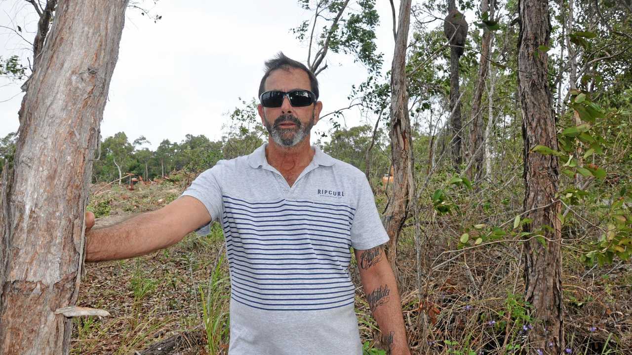 APPALLED: Mick Rodgers is concerned for walkers as well as the loss of native animal habitats in a wetland/park area close to Yeppoon. Picture: Trish Bowman