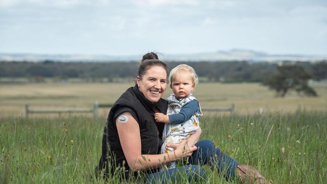 Michelle Winckle with son Max. Picture: Brad Fleet