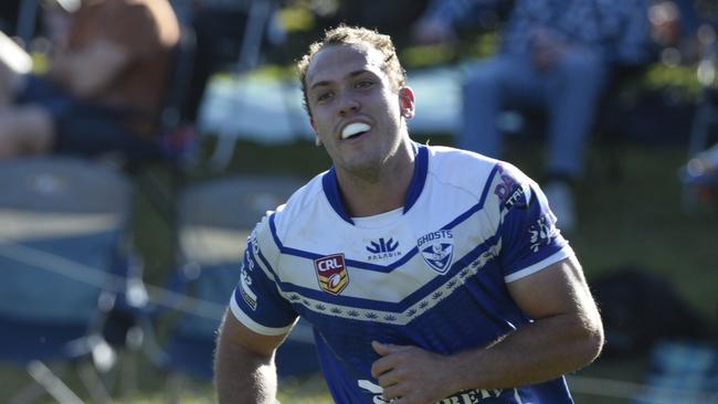 FLYING HIGH: Grafton Ghosts centre Dylan Collett was on fire against the Coffs Harbour Comets in Sunday's Group 2 Rugby League grand final.