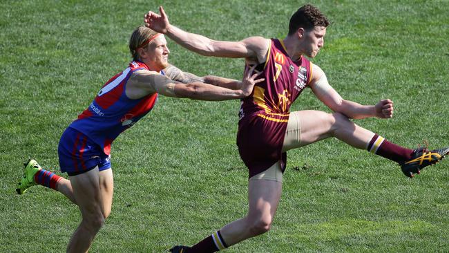 Sam Menegola in action for Subiaco during the 2015 WAFL Grand Final.