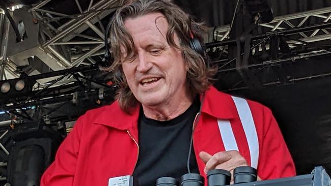 Murray Cook, of The Wiggles fame, DJ-ing at the Hello Sunshine Festival in Scoresby on February 11, 2023. Picture: Kiel Egging.