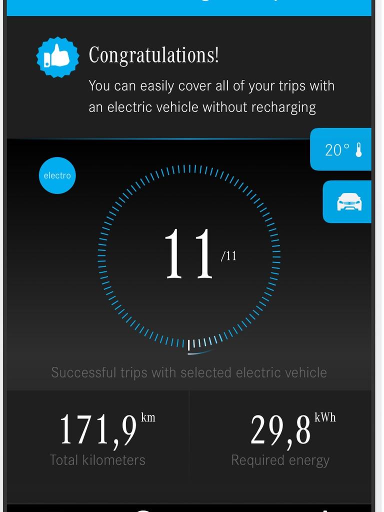 Mercedes-Benz EQ Ready app.