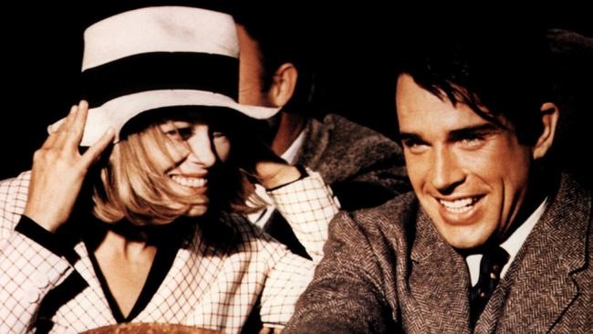 Faye Dunaway and Warren Beatty in Bonnie and Clyde.