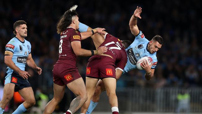 Ryan Matterson struggled to provide the same impact as he has for Parramatta so far in 2022. Picture: Getty Images.