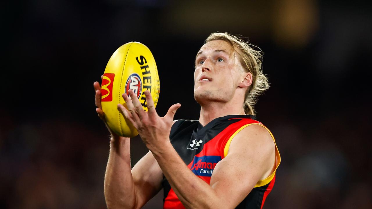 The Bombers would like some clarity from Mason Redman soon. Picture: Dylan Burns/AFL Photos via Getty Images