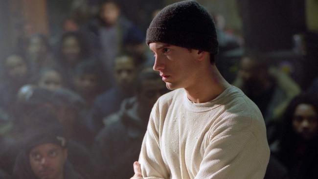 Eminem topped the box office as well as the charts with 8 Mile. Picture: AP