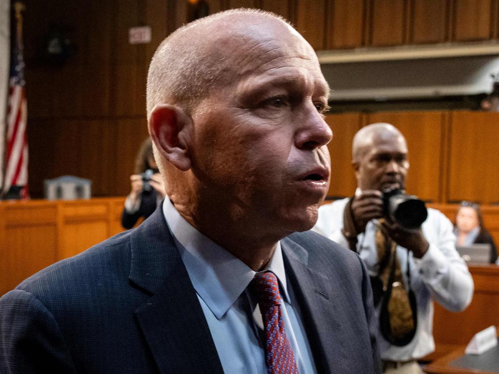 Boeing president and outgoing CEO Dave Calhoun leaves after testifying during a US senate hearing to examine ‘Boeing's broken safety culture’ on June 18. Picture: Samuel Corum / AFP