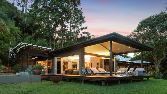 There are a total of 10 bedrooms across three dwellings at this Federal property in the Byron Hinterland. Picture: Supplied