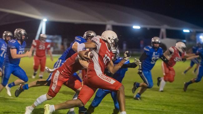 Mackay Gridiron vs Townsville Cyclones at West Tiger Park Walkerston. Saturday 20 January 2024 Picture:Michaela Harlow