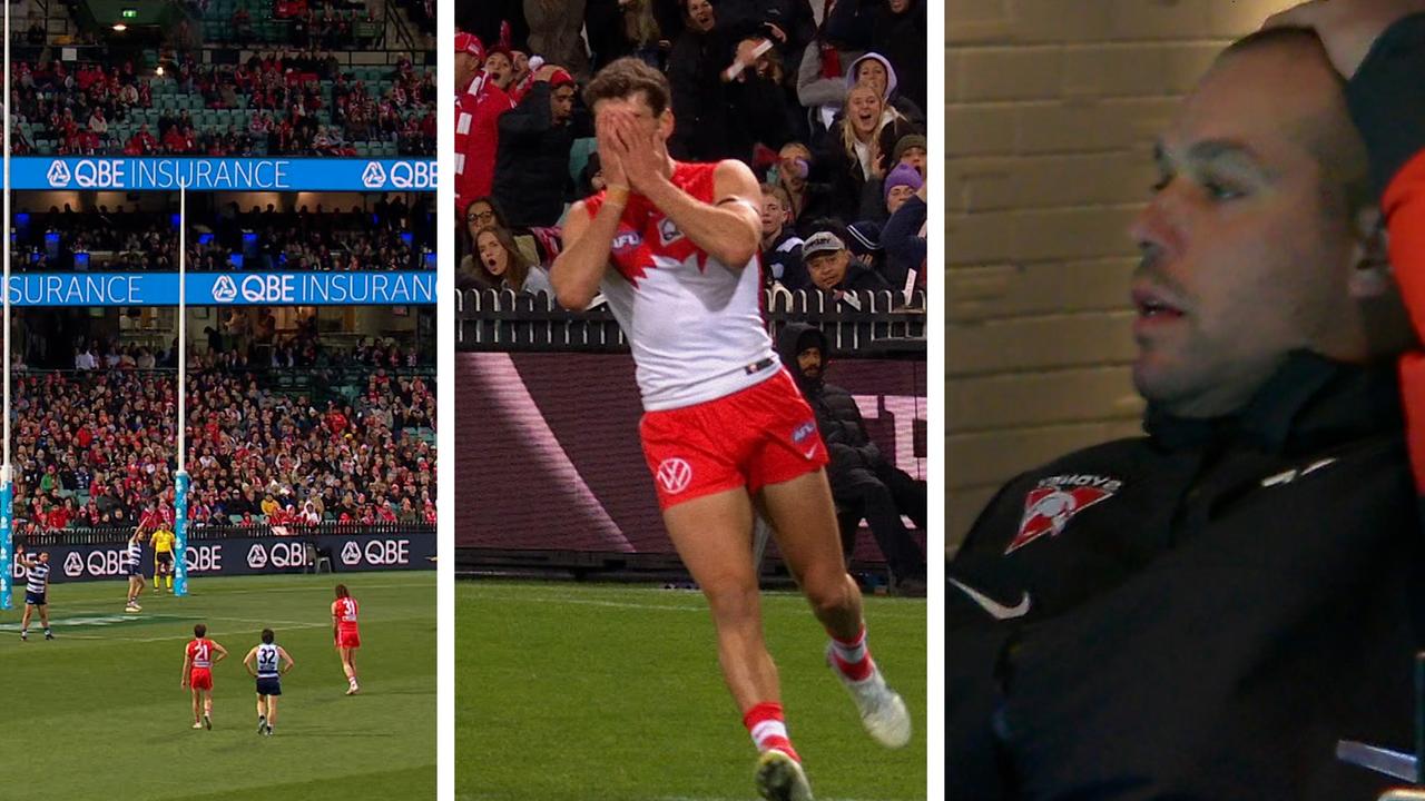 It was hard to watch as the Swans threw away goal after goal on Friday night.