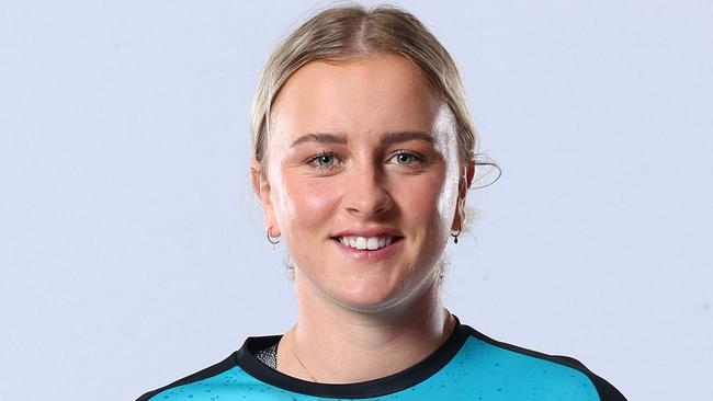 BRISBANE, AUSTRALIA - JULY 03: Grace Parsons poses during a Brisbane Heat 2024-25 WBBL Headshots Session at National Cricket Centre on July 03, 2024 in Brisbane, Australia. (Photo by Chris Hyde/Getty Images for Cricket Australia)
