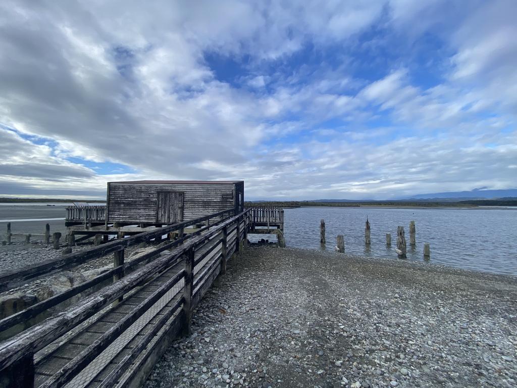 Gold rush-era relics at Okarito Lagoon. Picture: Jack Evans