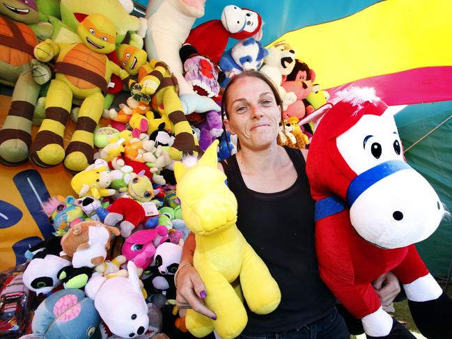 Royal Hobart Regatta carnival worker Jessica Vanderdoes, of New Norfolk. Picture: Kim Eiszele.