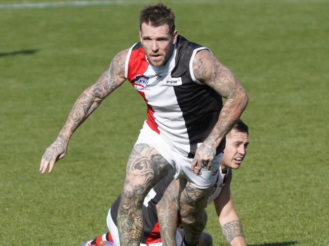 Dane Swan hunts the ball for St Kilda City. Picture: Valeriu Campan