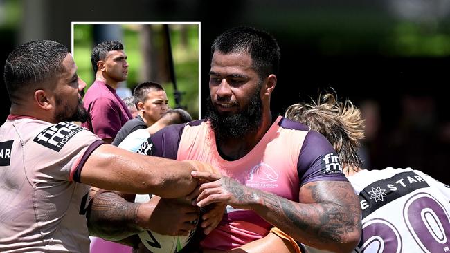 TPJ at Broncos training.