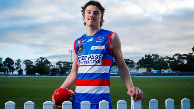 Central District’s Shay Linke at training at Elizabeth Oval this week. Picture: Matt Turner