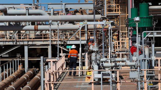 The Gorgon liquefied natural gas and carbon capture and storage facility, on Barrow Island, Australia. Picture: Lisa Maree Williams/Bloomberg