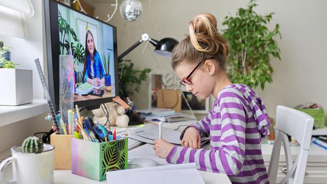 Many private schools live-streamed lessons. Picture: iStock.