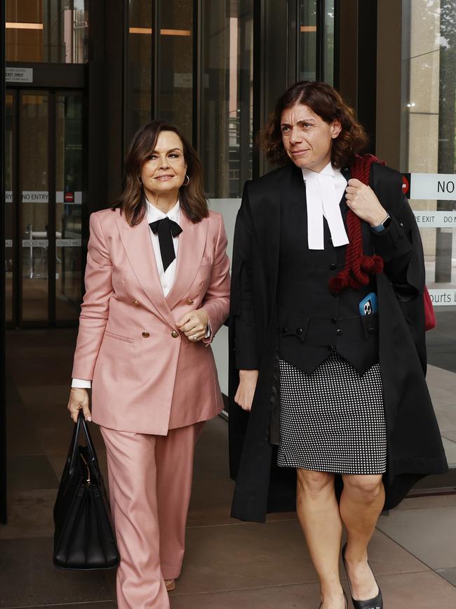 Lisa Wilkinson (left) and defamation lawyer Sue Chrysanthou SC.