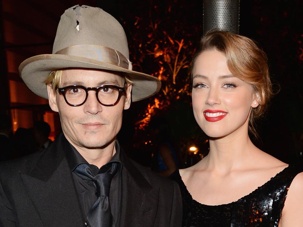 Johnny Depp and Amber Heard were married in February 2015 before the actress filed for divorce in May 2016. Picture: Jason Merritt/Getty Images