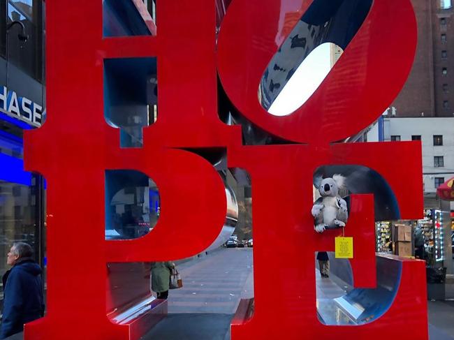 A small army of plush koalas have popped up across New York City. Picture: Instagram