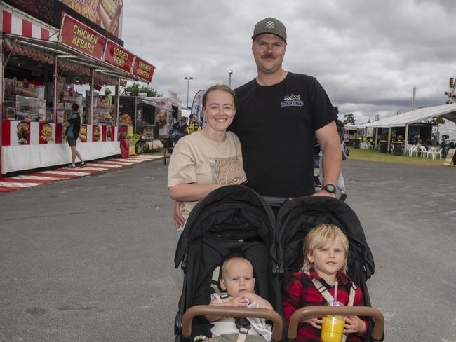 Emma Lush, Phil Lush, Oscar and Joey Lush Mildura Show 2024. Picture: Noel Fisher